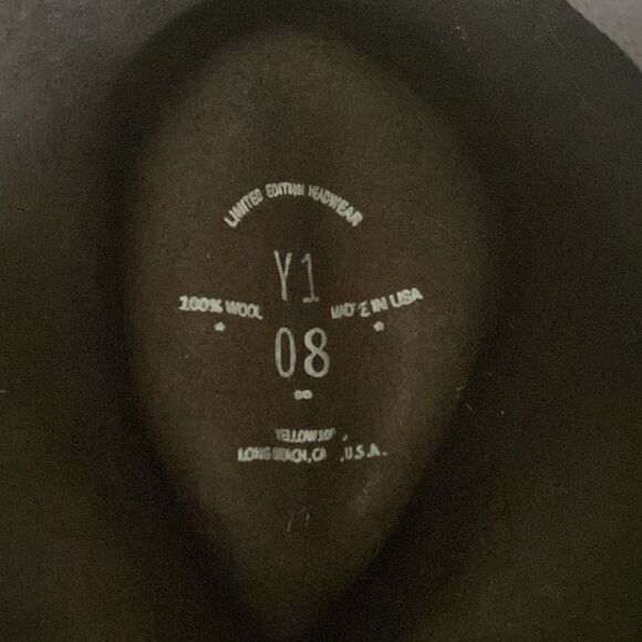 Yellow 108 Limited Edition Dylan Fedora 100% Wool Made in USA Small - Picture 11 of 16